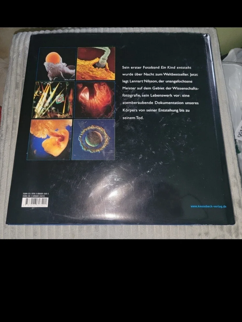 Life/Leben Lennart Nilsson Hardcover Picture Book Human Development Womb Anatomy